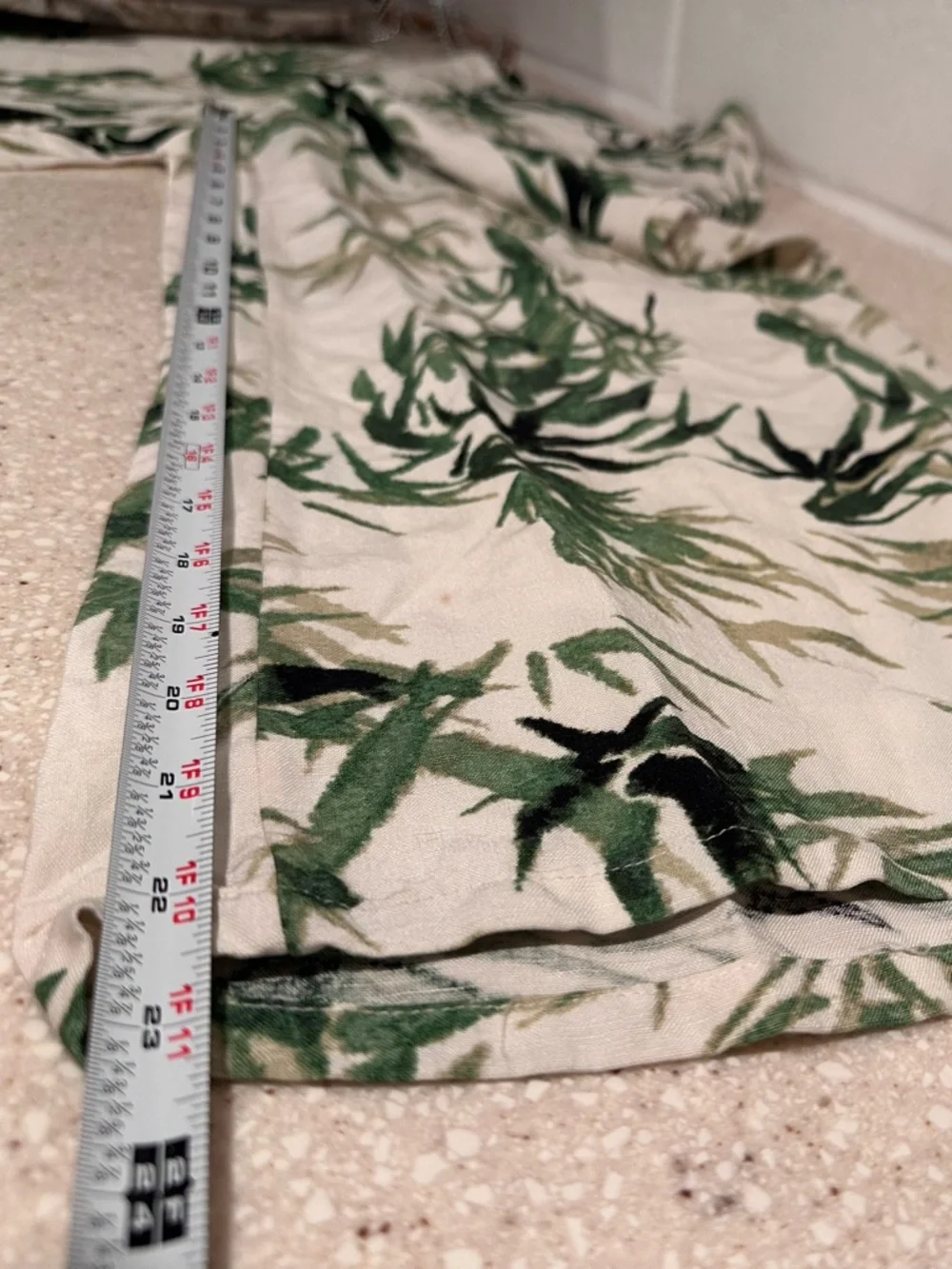 J. Jill Barley Palm Print Linen-Blend Wide Leg Crop Pants Beige GreenLeaf SP NWT - Picture 14 of 16